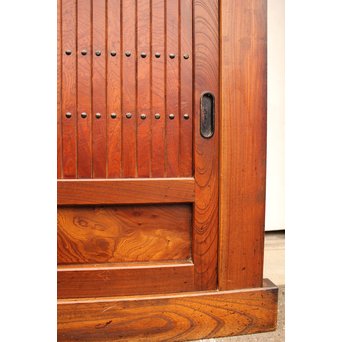 稀少 前面総欅一間水屋箪笥　I386 