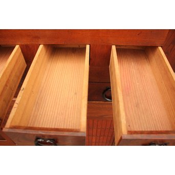 稀少 前面総欅一間水屋箪笥　I386 