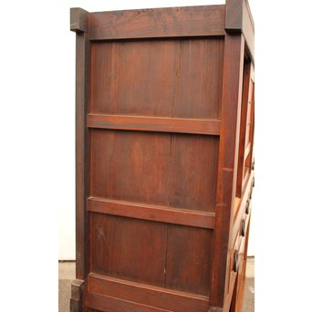 稀少 前面総欅一間水屋箪笥　I386 