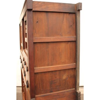 稀少 前面総欅一間水屋箪笥　I386 