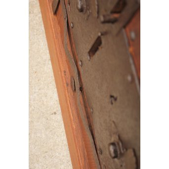 総欅鉄金具装飾の格子蔵戸　W532 