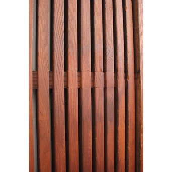 総欅鉄金具装飾の格子蔵戸　W532 