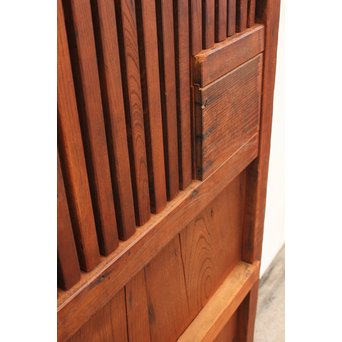 総欅鉄金具装飾の格子蔵戸　W532 