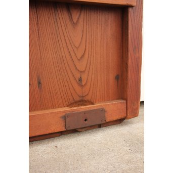 総欅鉄金具装飾の格子蔵戸　W532 