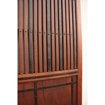 総欅鉄金具装飾の格子蔵戸　W532 