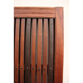 総欅鉄金具装飾の格子蔵戸　W532 