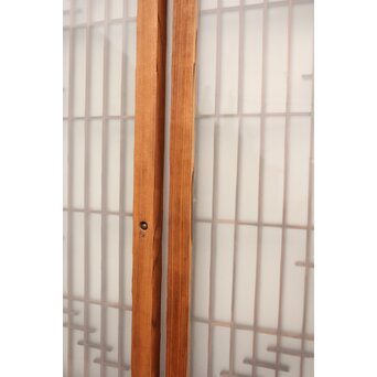 松竹梅の幾何学組子ガラス書院 2枚1組　R2042 