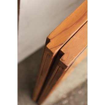 松竹梅の幾何学組子ガラス書院 2枚1組　R2042 