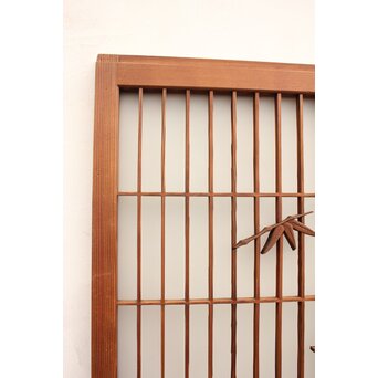 松竹梅の幾何学組子ガラス書院 2枚1組　R2042 