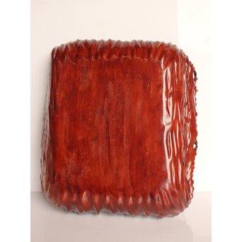 唐木自然木風刳物 随形煎茶盆/香盆　K452 