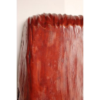 唐木自然木風刳物 随形煎茶盆/香盆　K452 