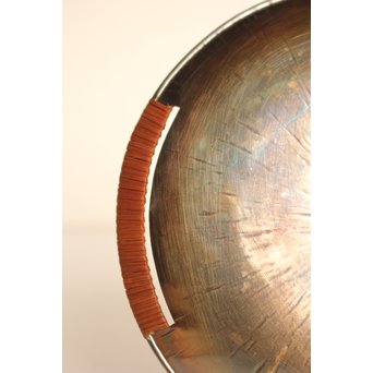 人間国宝 関谷四郎 73`徳力 純銀皿　S2919 