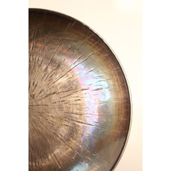 人間国宝 関谷四郎 73`徳力 純銀皿　S2919 