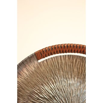 人間国宝 関谷四郎 73`徳力 純銀皿　S2919 