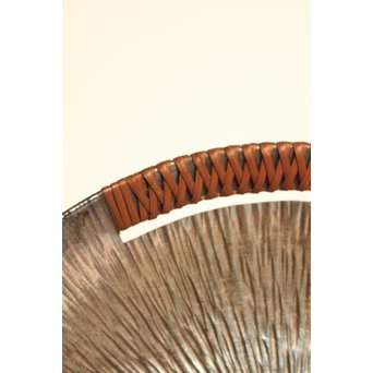 人間国宝 関谷四郎 73`徳力 純銀皿　S2919 