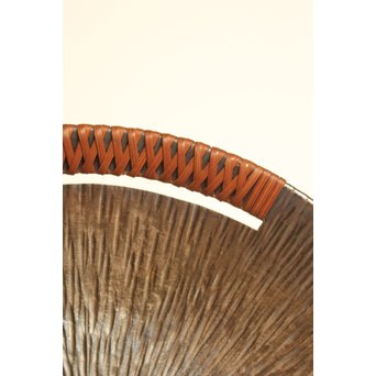 人間国宝 関谷四郎 73`徳力 純銀皿　S2919 