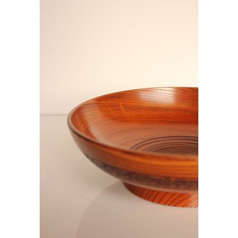 川北 良造　欅造菓子盆 　K459 