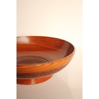 川北 良造　欅造菓子盆 　K459 