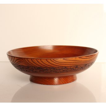 川北 良造　欅造菓子盆 　K459 