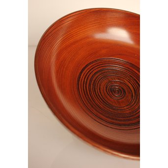 川北 良造　欅造菓子盆 　K459 