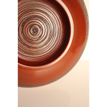 川北 良造　欅造菓子盆 　K459 