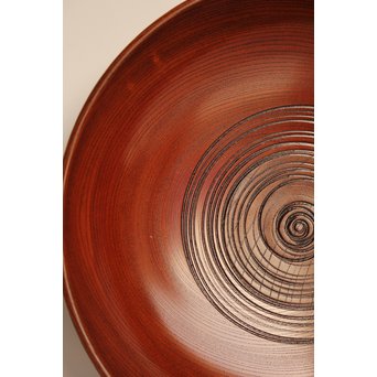 川北 良造　欅造菓子盆 　K459 