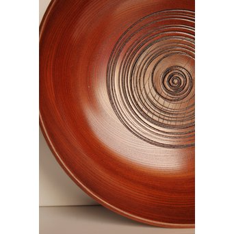 川北 良造　欅造菓子盆 　K459 