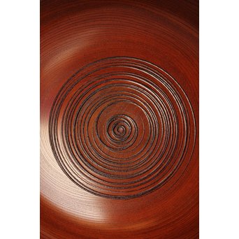 川北 良造　欅造菓子盆 　K459 