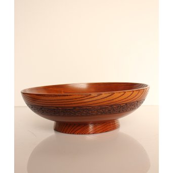 川北 良造　欅造菓子盆 　K459 