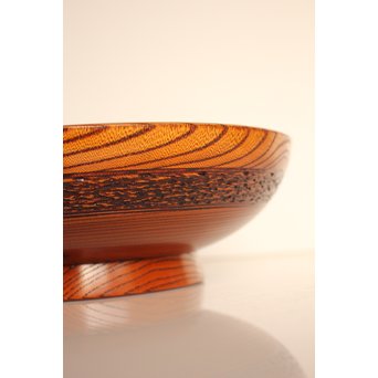 川北 良造　欅造菓子盆 　K459 