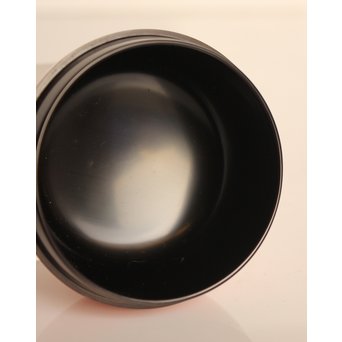 裏千家 淡々斎花押 松斉銘 朱刷毛目平棗　K461 