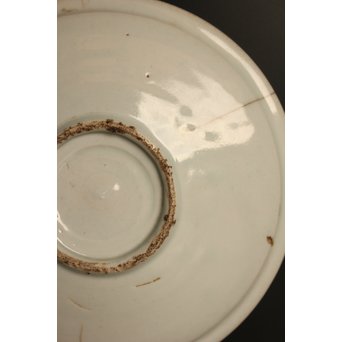 初期伊万里 吹墨鷺文中皿　S2922 