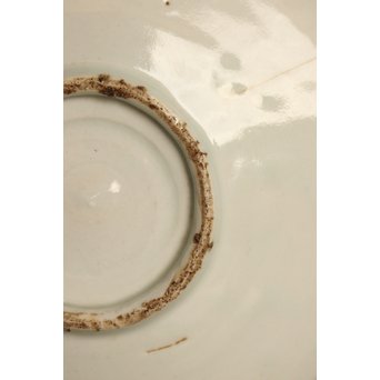 初期伊万里 吹墨鷺文中皿　S2922 