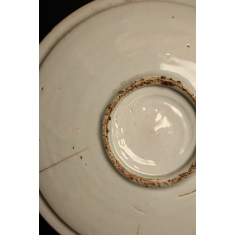 初期伊万里 吹墨鷺文中皿　S2922 