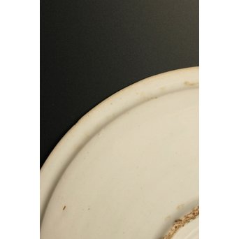 初期伊万里 吹墨鷺文中皿　S2922 