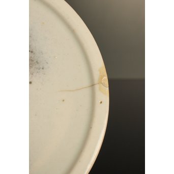 初期伊万里 吹墨鷺文中皿　S2922 