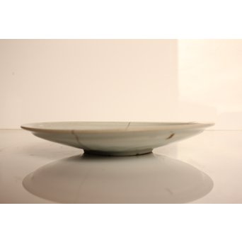 初期伊万里 吹墨鷺文中皿　S2922 