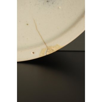 初期伊万里 吹墨鷺文中皿　S2922 