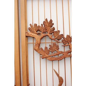 鶴松　七宝書院欄間5枚1組　R2052Y 