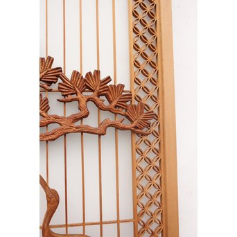 鶴松　七宝書院欄間5枚1組　R2052Y 