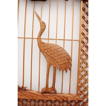 鶴松　七宝書院欄間5枚1組　R2052Y 