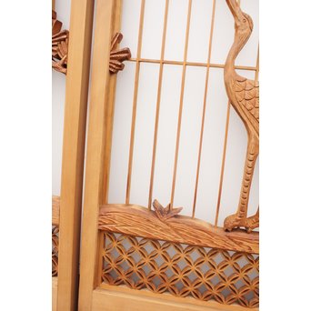 鶴松　七宝書院欄間5枚1組　R2052Y 