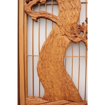 鶴松　七宝書院欄間5枚1組　R2052Y 