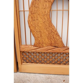 鶴松　七宝書院欄間5枚1組　R2052Y 