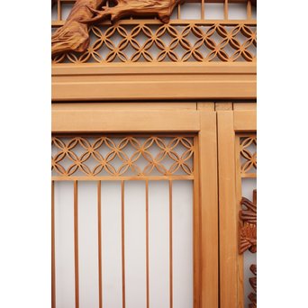 鶴松　七宝書院欄間5枚1組　R2052Y 