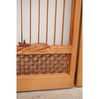 鶴松　七宝書院欄間5枚1組　R2052Y 