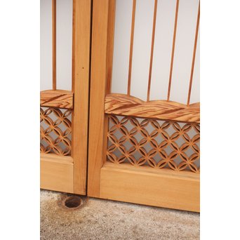 鶴松　七宝書院欄間5枚1組　R2052Y 