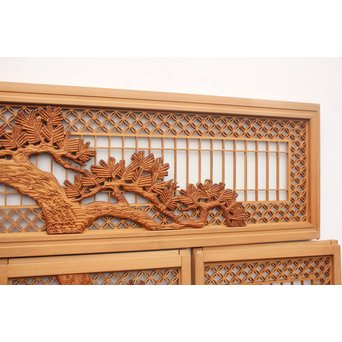 鶴松　七宝書院欄間5枚1組　R2052Y 