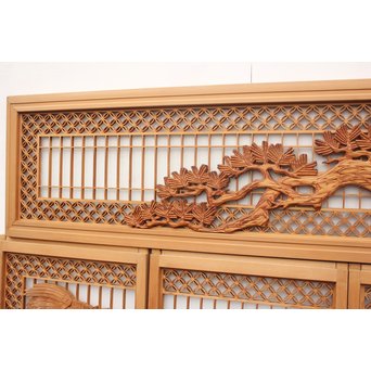 鶴松　七宝書院欄間5枚1組　R2052Y 