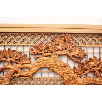 鶴松　七宝書院欄間5枚1組　R2052Y 